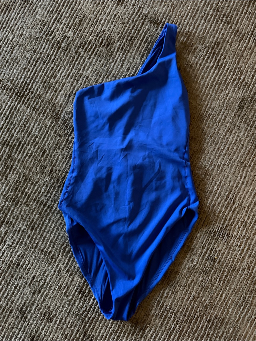 Left On Friday One-Shoulder Blue Women's One-Piece XL Tall